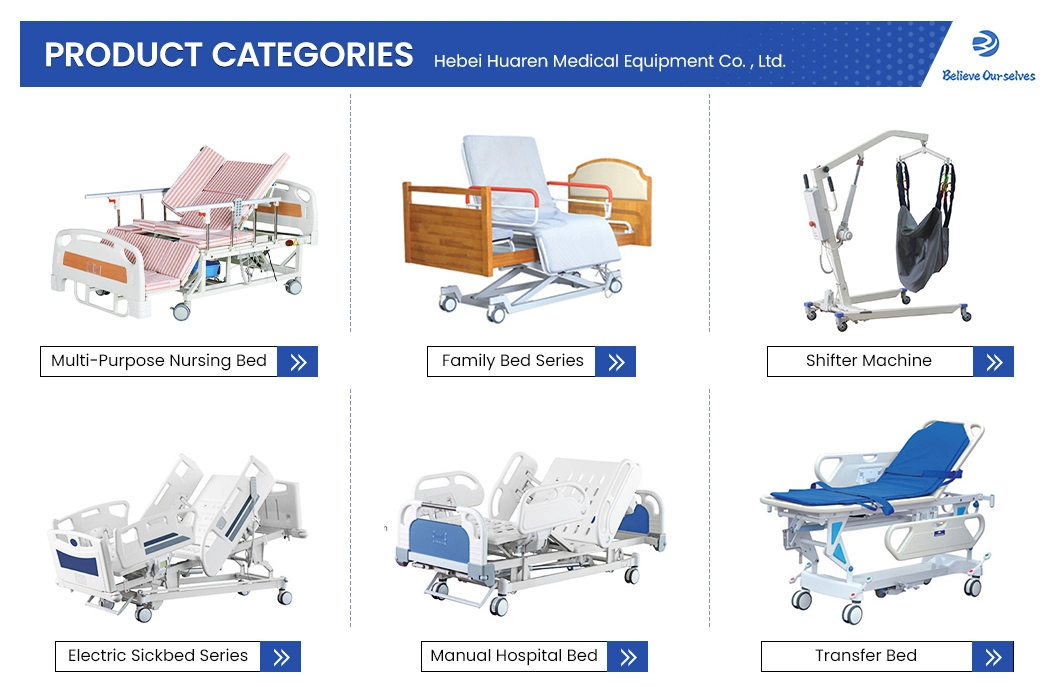 Huaren China Hydraulic Transport Stretcher Manufacturers Aluminum Ambulance Stretcher China Hr-Z01 Transfer Trolley Stretcher