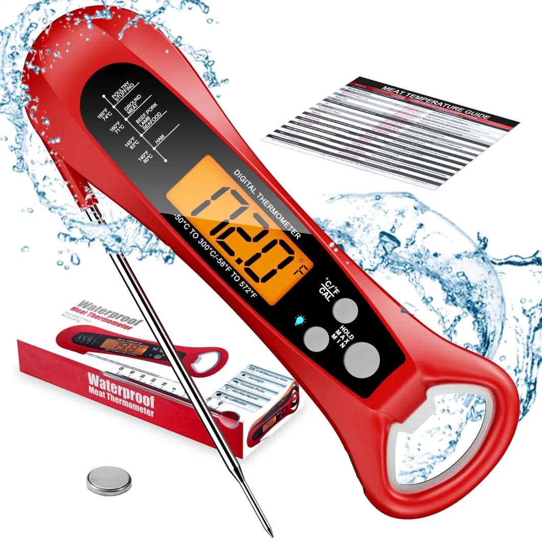 Instant Read Meat Thermometer Cooking Fast Precise Digital Food Thermometer