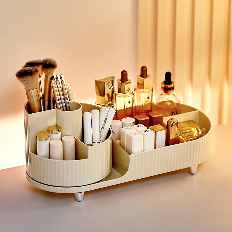 Cosmetic Storage Box Rotating Pen Holder Dressing Table