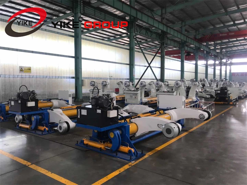 Corrugated Carton Box Making Machine Paper Production Line Reel Paper Unwinder Hydraulic Shaftless Mill Roll Stand Machine