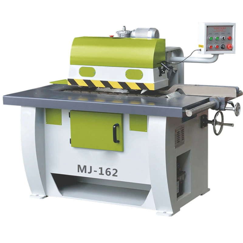 Mj162 Wood Working Automatic Feeding High Precision Straight Line Rip Saw Machine Single Rip Saw