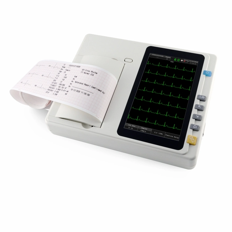 CE Approved Digital 3/6 Channel Portable ECG Machine Electrocardiograph