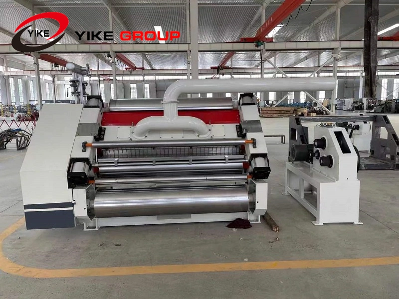 Fingerless Single Facer Corrugated Board Production Line Machine for 2ply Paper Board