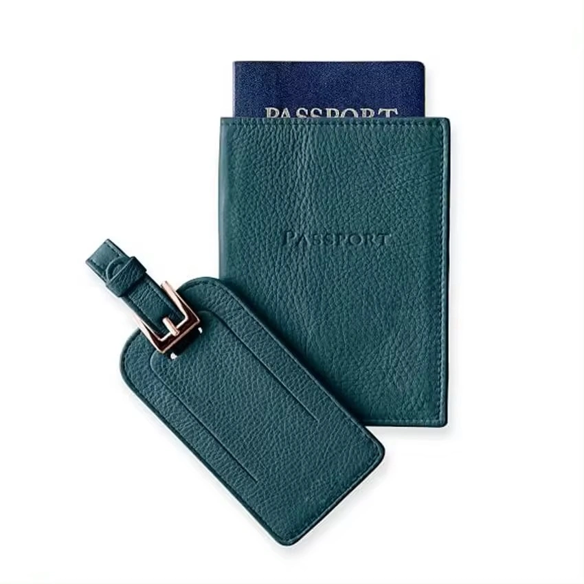 Promotional Custom Logo PU Leather Travel Accessory Personalized Passport Holder