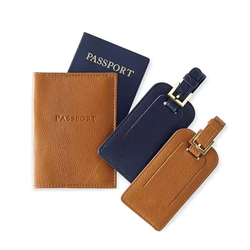 Promotional Custom Logo PU Leather Travel Accessory Personalized Passport Holder