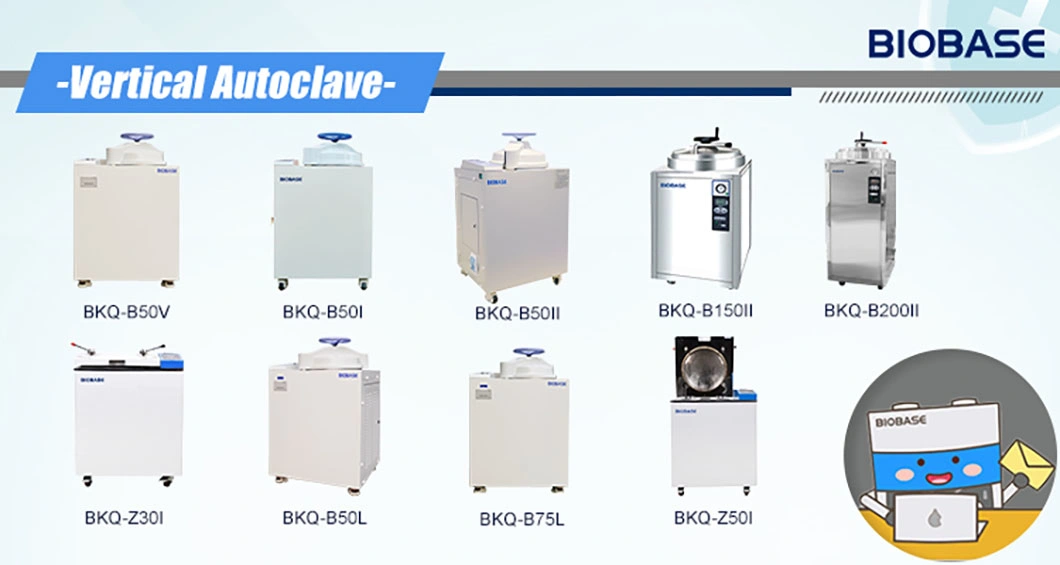 Biobase Vertical Autoclave 75L Laboratory Sterilizer Economic Type