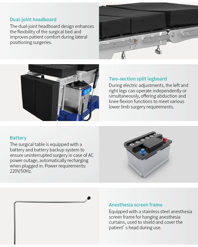 A106-5 Saikang High-End Hospital Multifunction Hydraulic Electric Patient Surgical Operating Table