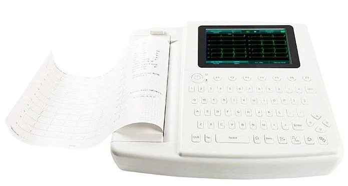 Clinic Digital Bulit-in Battery Portable 12 Channel ECG Machine with Interpretation