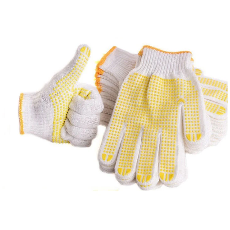 High Performance China Factory Anti-Slip PVC Dotted Cotton Gloves for Industry