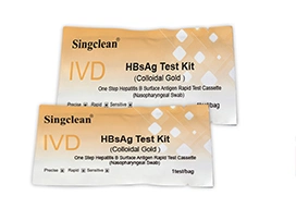 Singclean Wholesale CE Approved Ivd Human Serum and Plasma HBV Hepatitis B Hbsag Rapid Virus Medical Test Kit Surface Antigen (Colloidal Gold) for HBV Infection