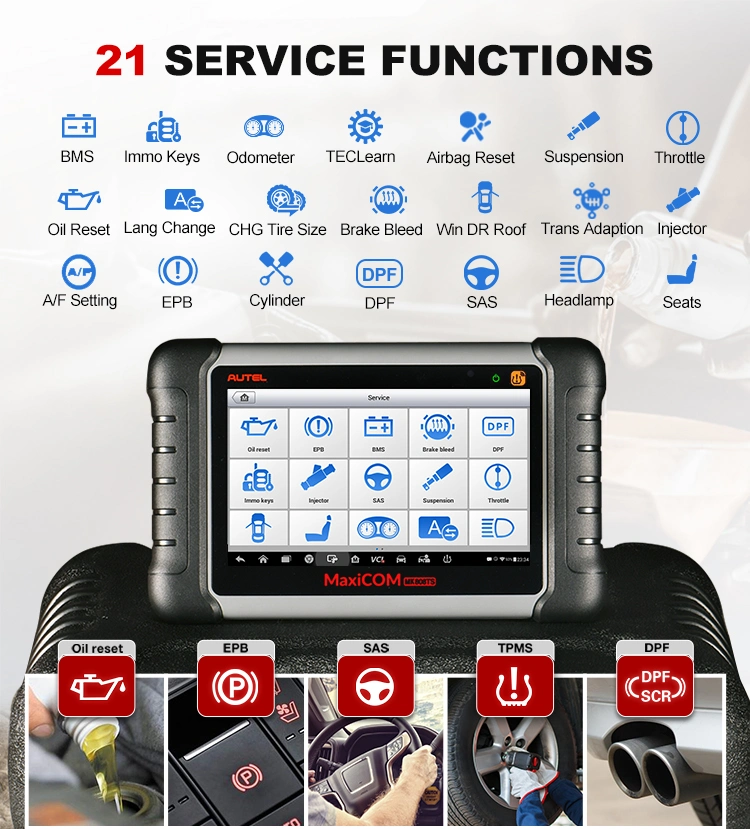 Autel 808 Scan Tool Autel Maxicheck 808 Autel Scanner 808 OBD2 Odometer Correction Diagnostic Tools