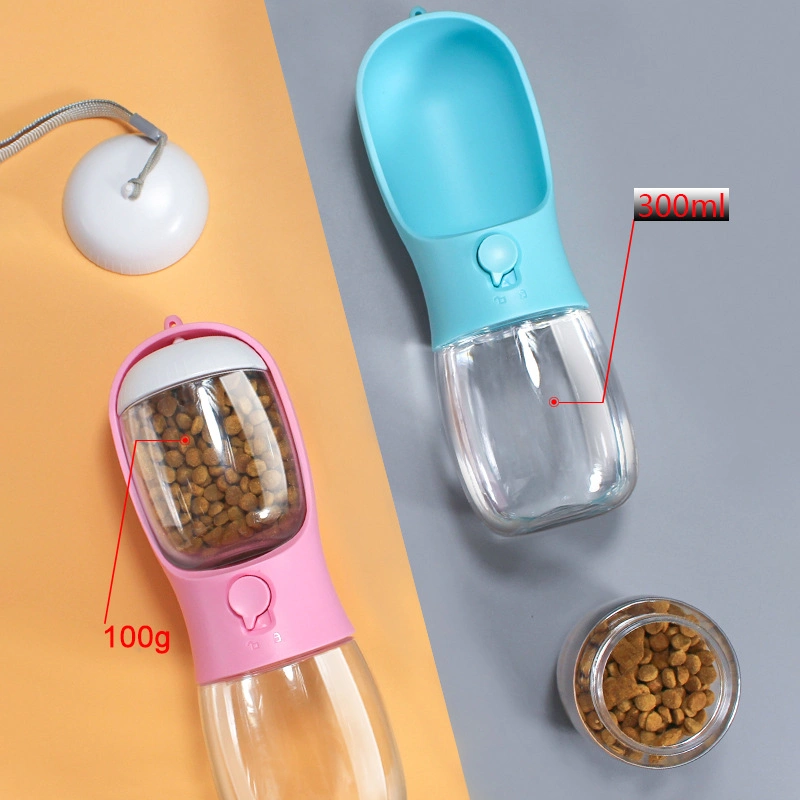 Portable Pet Water Transparent Cup Water Accompanying Cup Bottle