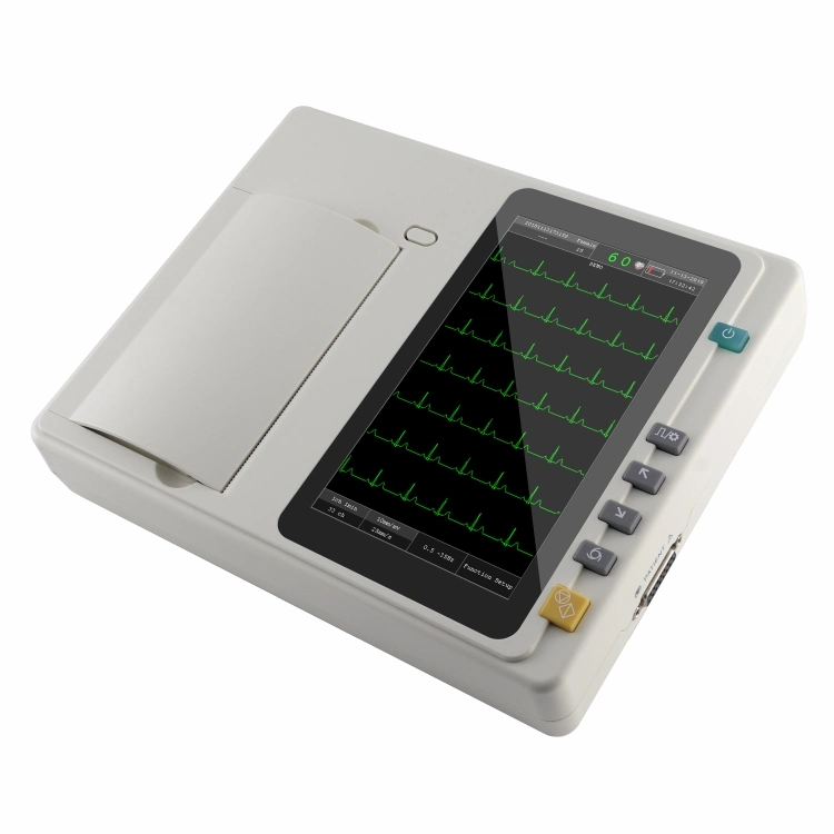 CE Approved Digital 3/6 Channel Portable ECG Machine Electrocardiograph