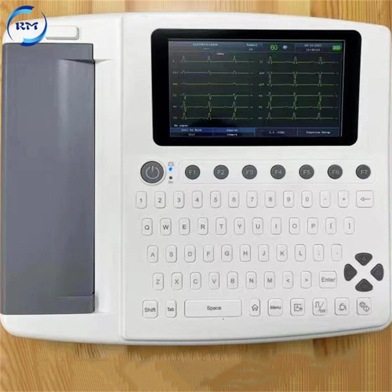 Clinic Digital Bulit-in Battery Portable 12 Channel ECG Machine with Interpretation