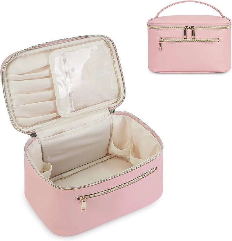 Travel Makeup Bag, Makeup Bag, Makeup Case, Large Wide Pockets, Suitable for Women&prime;s Purses, Can Put Toiletries and Brushes