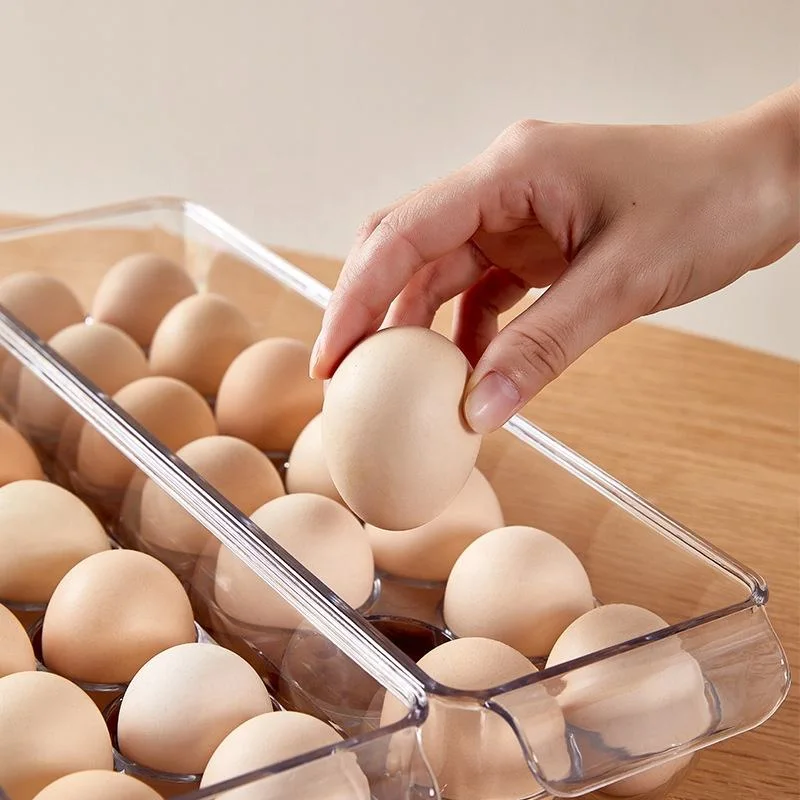 Transparent Multi-Layer Refrigerator Egg Storage Box Plastic Eggcontainer