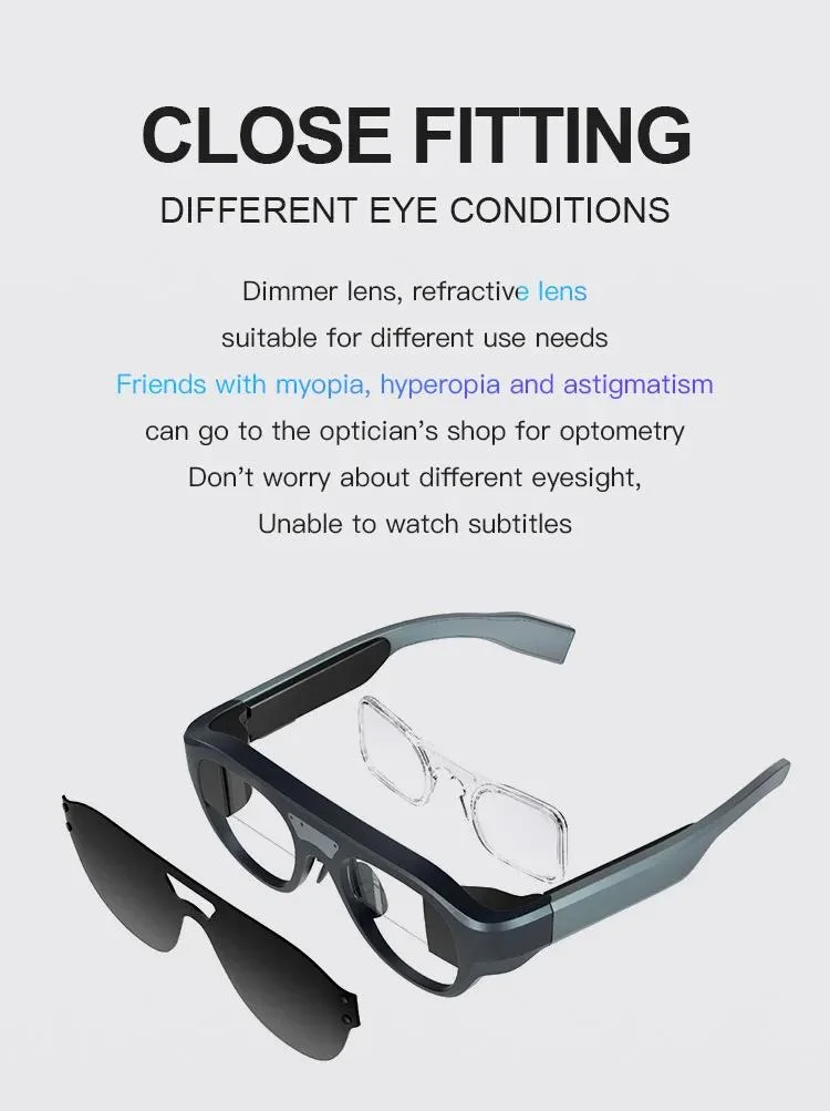 Lightest Carry Clear Vision Intelligent Interaction Smart Ar Glasses