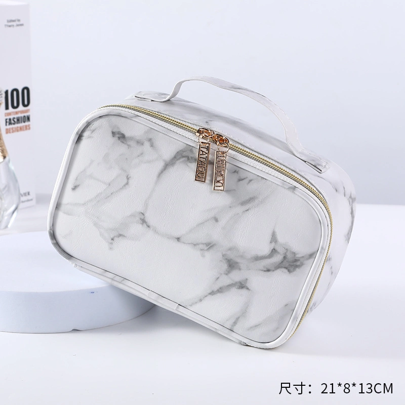 Marble Cosmetic Bag Storage Waterproof Portable Toiletry Bag