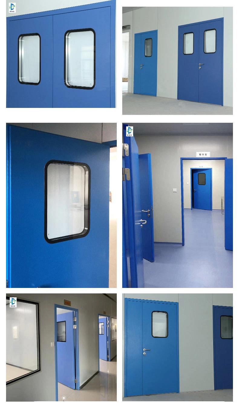 Medical Ward Induction Airtight Door Translation Electric Steel Clean Room Door for Hospital