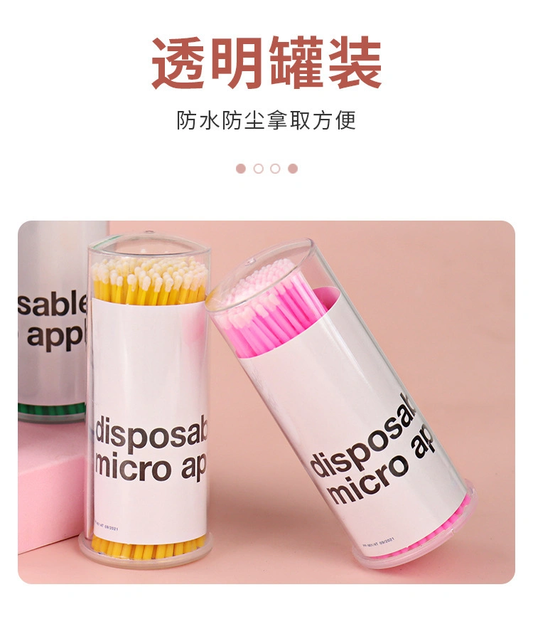 Draw Eyeliner Embroider Remove Eyelashes Apply Medicine with Cleaning Bottle Graft Cleaning Cotton Stick