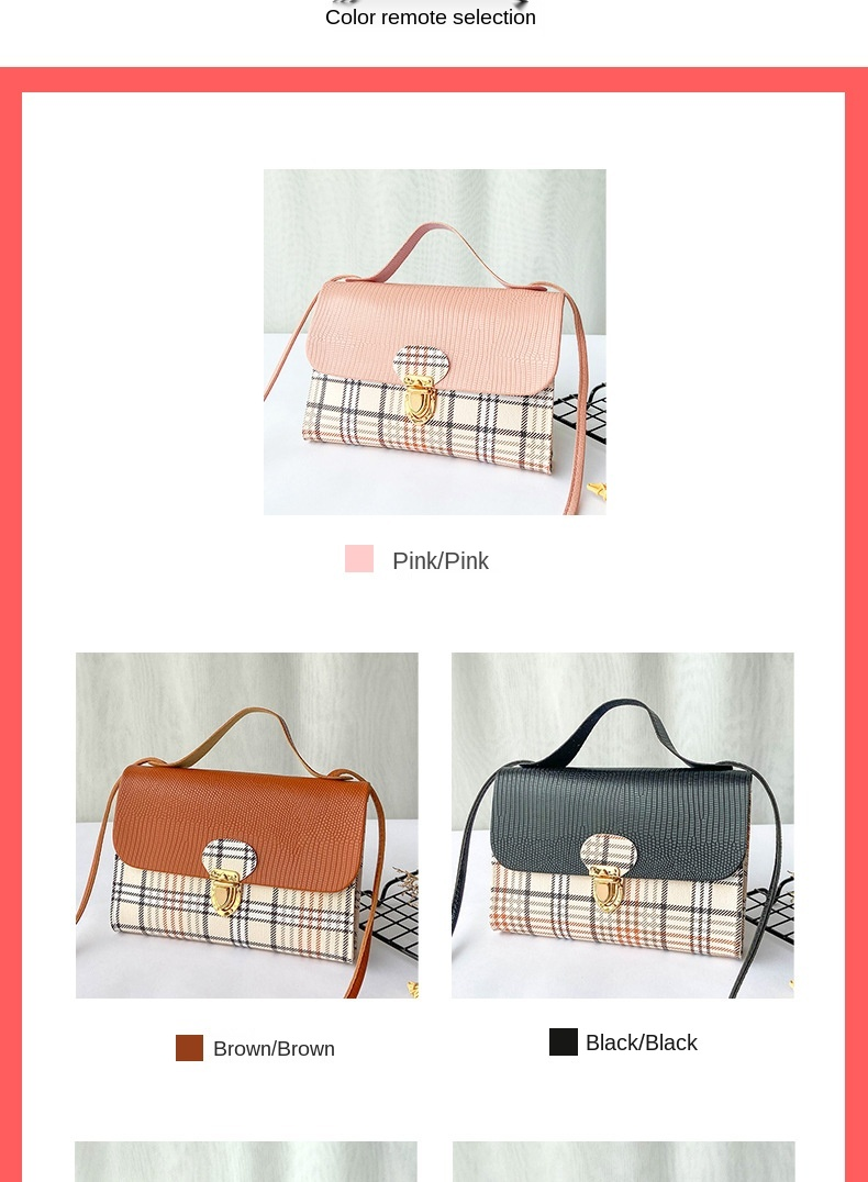 Ru 2021 Cheapest PU Plaid Stripe Women Mini Bag Ladies Small Bag Girl Fashion Shoulder Cross Body Mobile Phone Mini Hand Bags