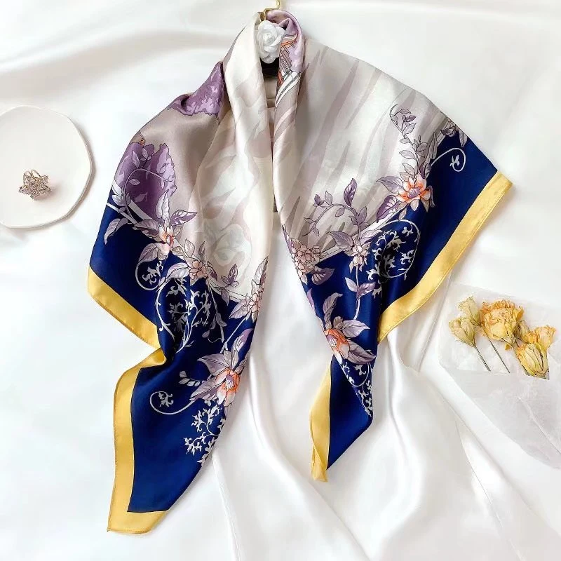 Shanghai Directly Sale Silk Scarf Shawl Apparel Accessories for Summer and Winter