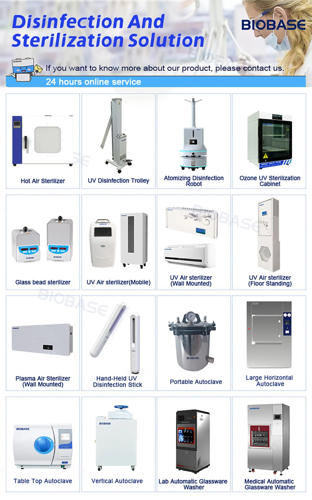 BIOBASE 50L autoclave sterilizers Class B Vertical Autoclave