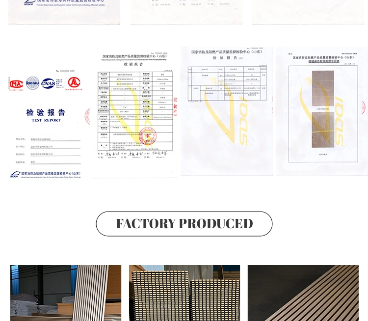 High Performance Sample Provided Panels MDF Sound-Absorbing Wall Panels