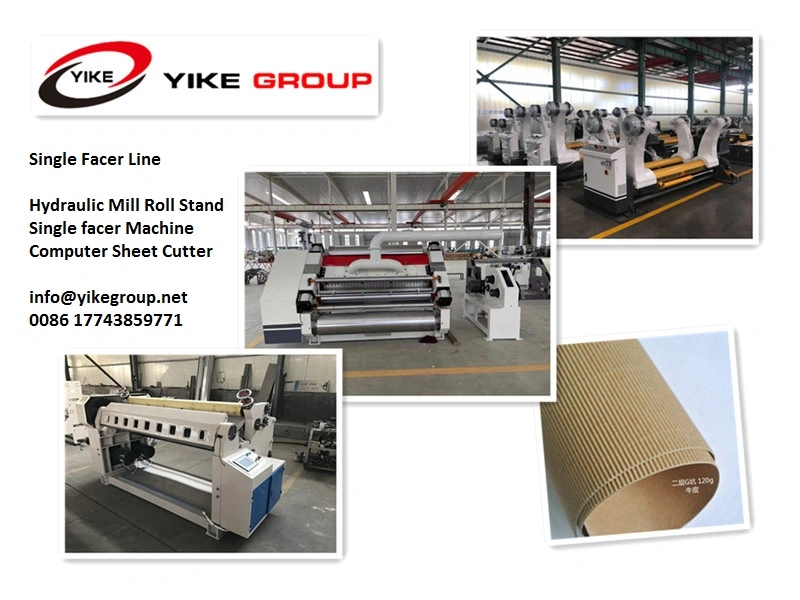 Fingerless Single Facer Corrugated Board Production Line Machine for 2ply Paper Board