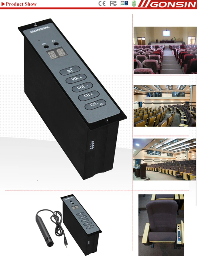 Flush Mount Meeting Digital Discussion System Conferencing System Mic Video Conference with Conference System Built in Speaker