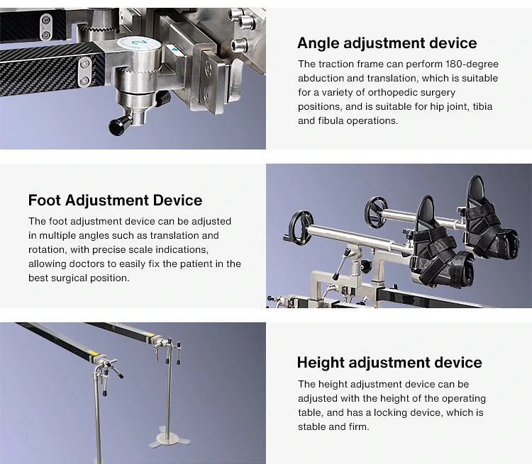 Hospital Orthopedic Traction Frame Extension Unit for Surgical Table