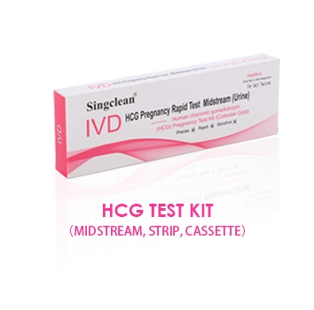 Singclean China Supplier CE Approved Wholesale Rapid Medical Supply Ivd Reagent Diagnostic Urine Ovulation Pregnancy Self Test Strip for Travel