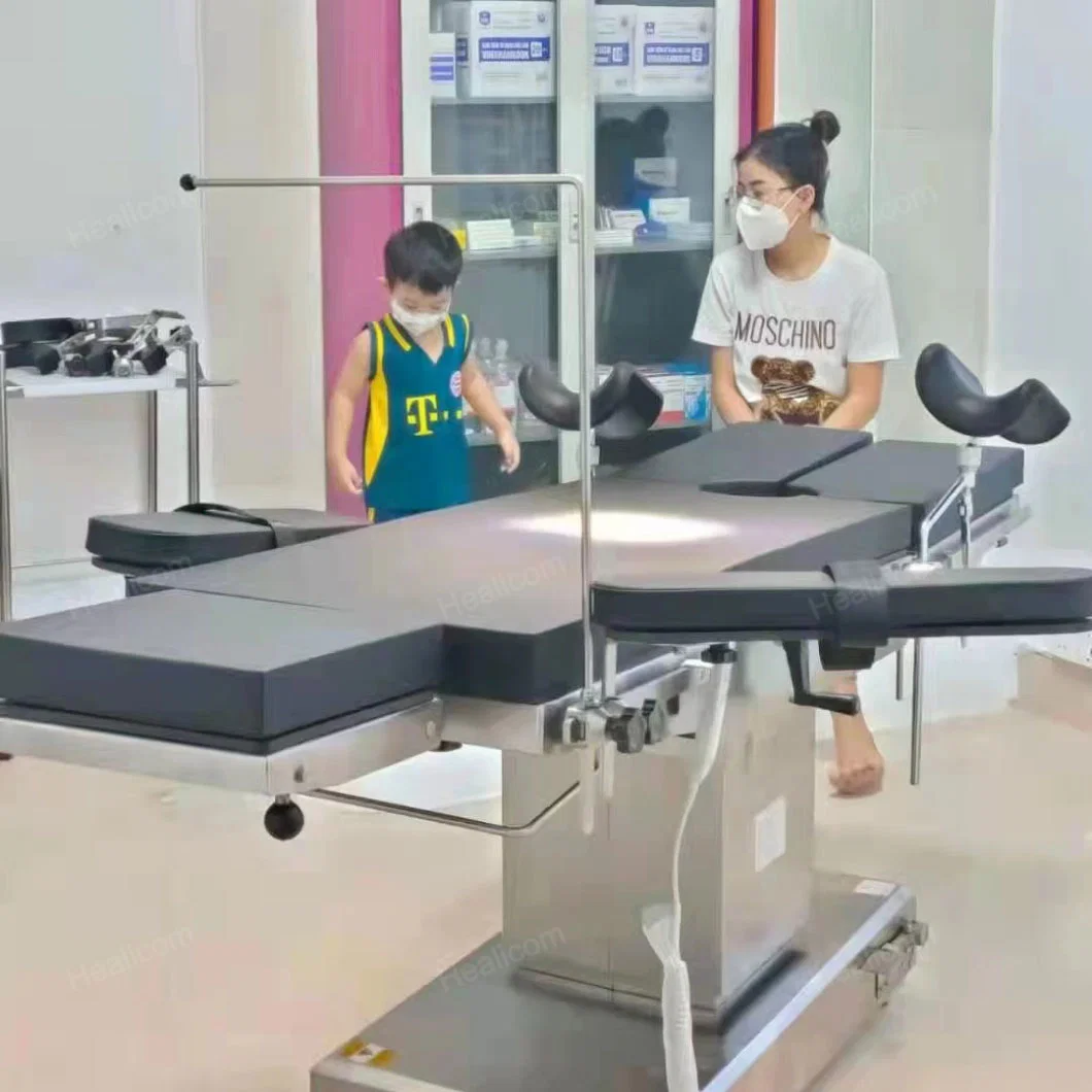 Medical ICU Room Stainless Steel Multifunction Electric Operating Surgical Table