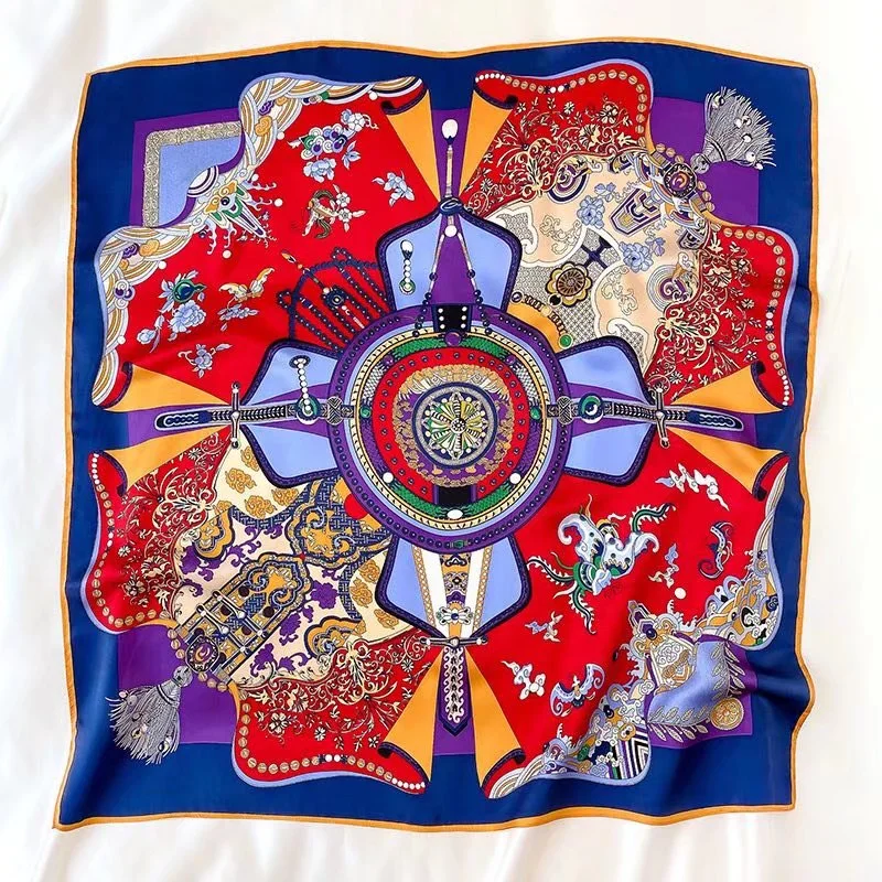 Shanghai Directly Sale Silk Scarf Shawl Apparel Accessories for Summer and Winter