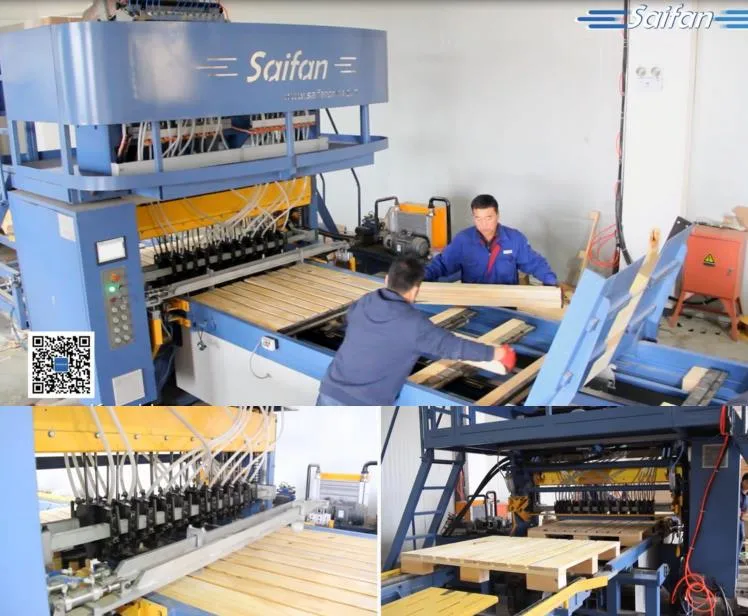 High Efficiency Euro Block Wood Pallet Automatic Production Line