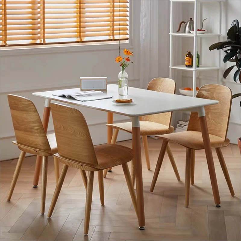 Modern Restaurant Furniture Solid Wood Leisure Backrest Dining Morph Chair