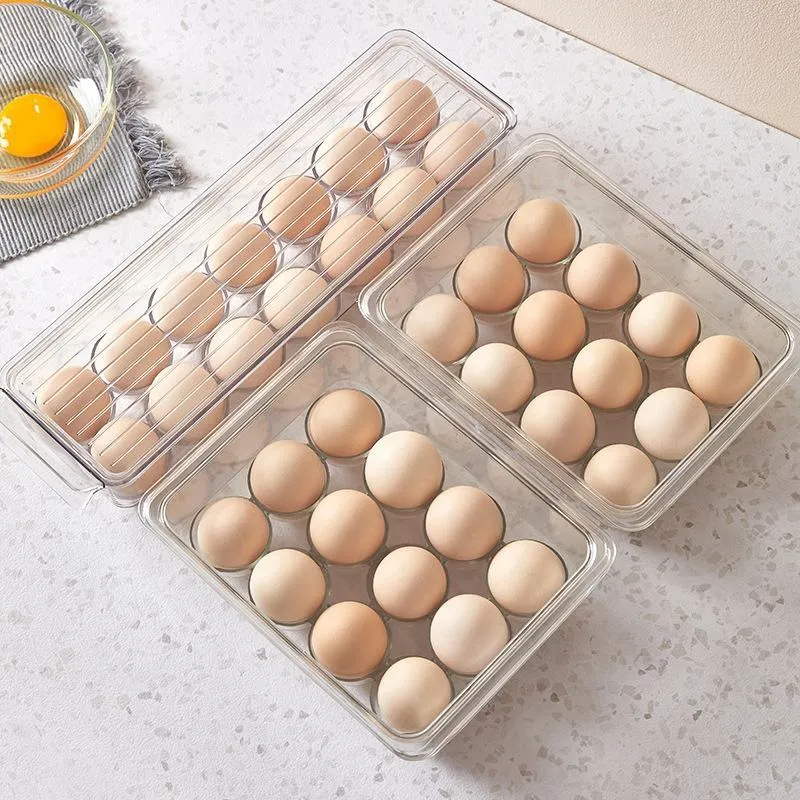 Transparent Multi-Layer Refrigerator Egg Storage Box Plastic Eggcontainer