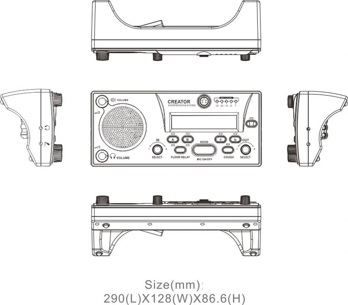 Simultaneous Interpretation System Multilingual Conference System Interpreter Microphone Full Digital IR Language Distribution System