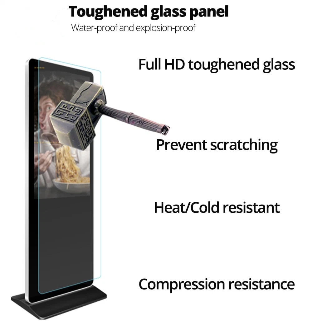 43 Inch Semi-Outdoor USB Based Digital Signage Displays for Hospital Hall