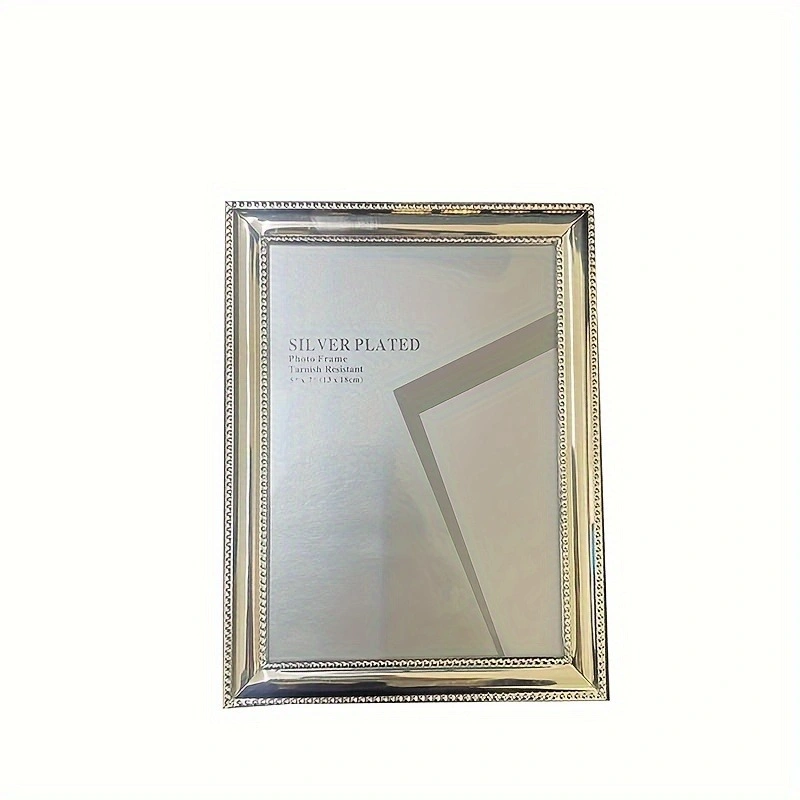 Promotional Modern Style Silver Tabletop Metal Frame Home Decor Gift Fashion-Accessories