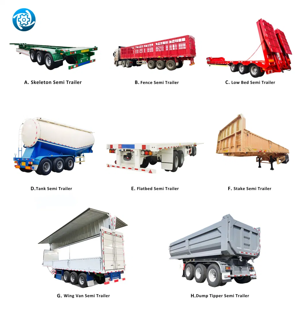 Multi Axle Semi Trailer High Load Capacity and Stable Performance