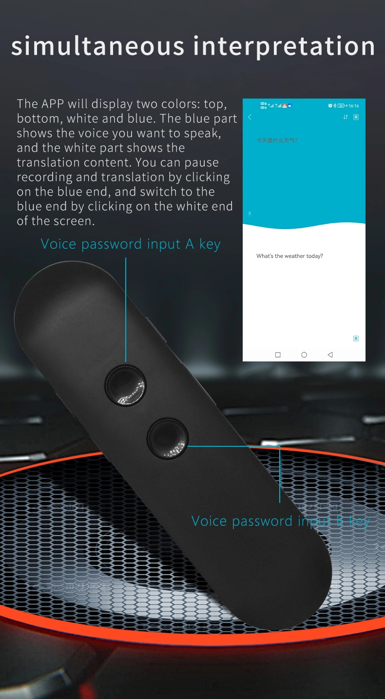 T4 Intelligent Voice Translator Multi-Language Real-Time Translation Supports Remote Translation Photo Translation Translator