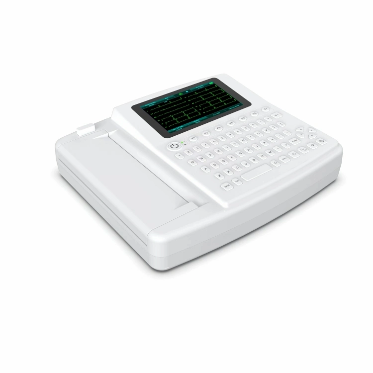 Touch Screen Portable 12 Channel Professional ECG/Electrocardiograph Machine