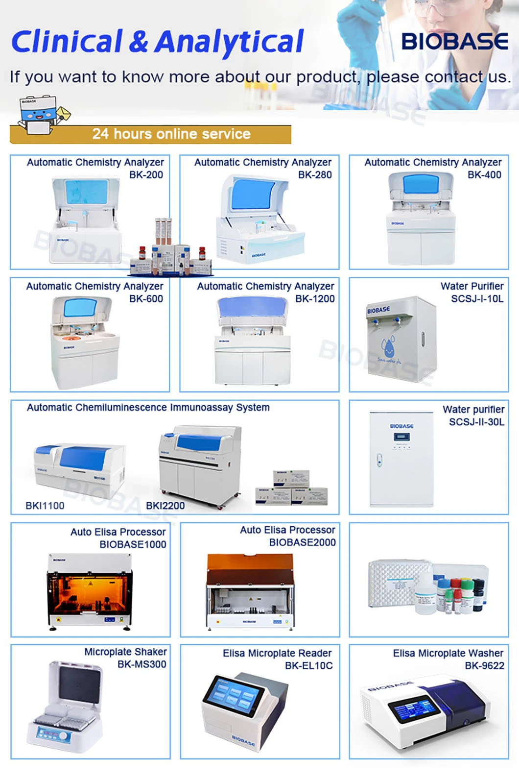 Biobase Medical Clinical Equipment ESR Analyzer ESR Erythrocyte Sedimentation Rate Blood Analyzer