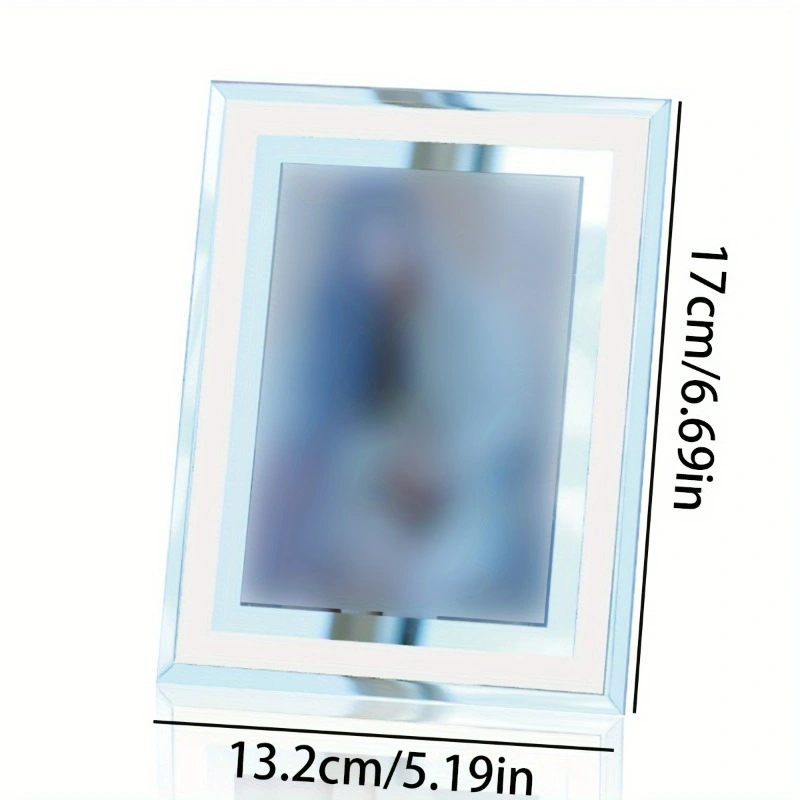 Promotional Contemporary Crystal Glass Picture Frame Rectangular Home &amp; Office Accessory Decoration