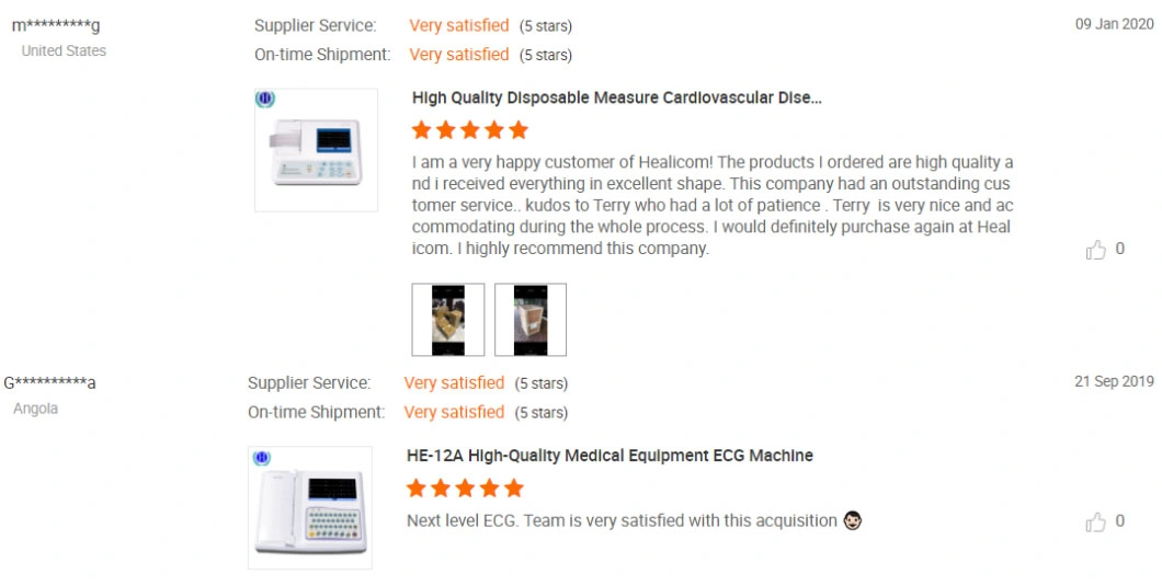 Digital Wireless 3 Channels ECG Machine with Printer and Paper