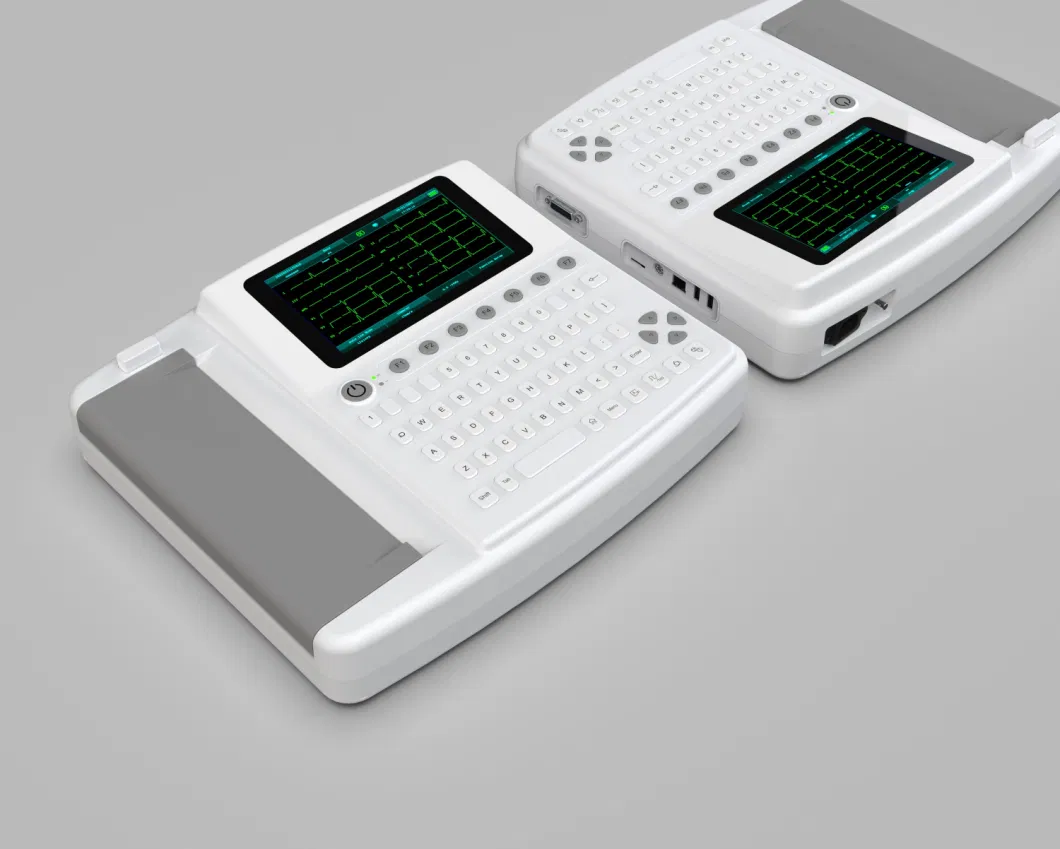 Touch Screen 7 Inch high Resolution 12 Leads ECG Machine