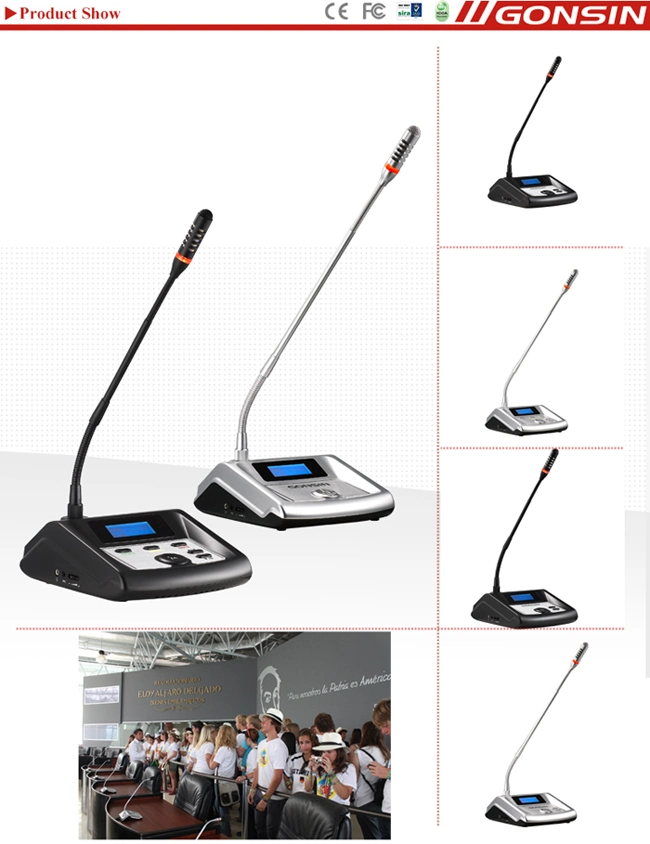 Congress System Basic Discussion Conference System Host Microphone Audio Conference System/Conference with Camera Auto Tracking