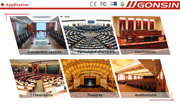 Congress System Basic Discussion Conference System Host Microphone Audio Conference System/Conference with Camera Auto Tracking