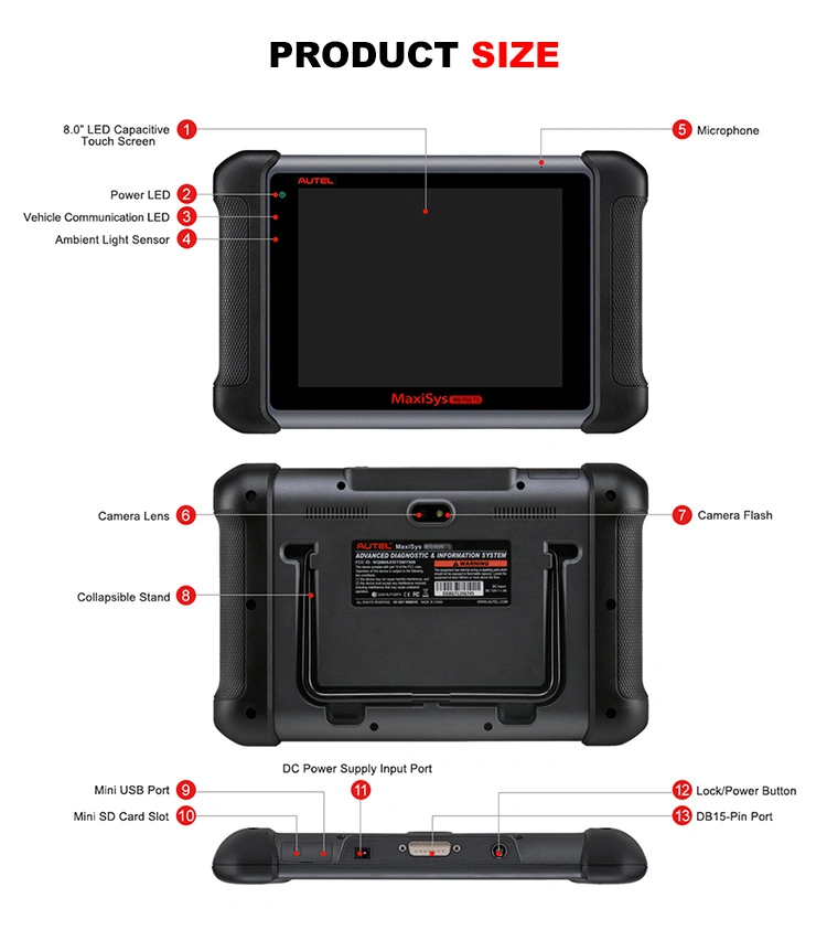 Ms906 Auto Diagnostic Scanner OBD2 Odometer Correction Diagnostic Tools Autel Scanner Maxisys Ms906